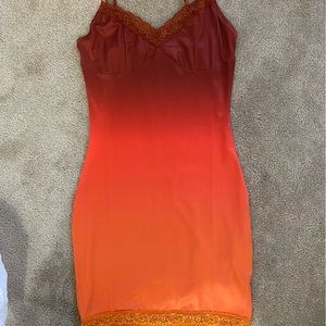 Ombré mini summer dress